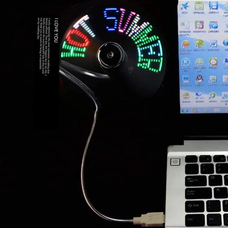 FlexiCool: Ventilador LED RGB con pantalla programable