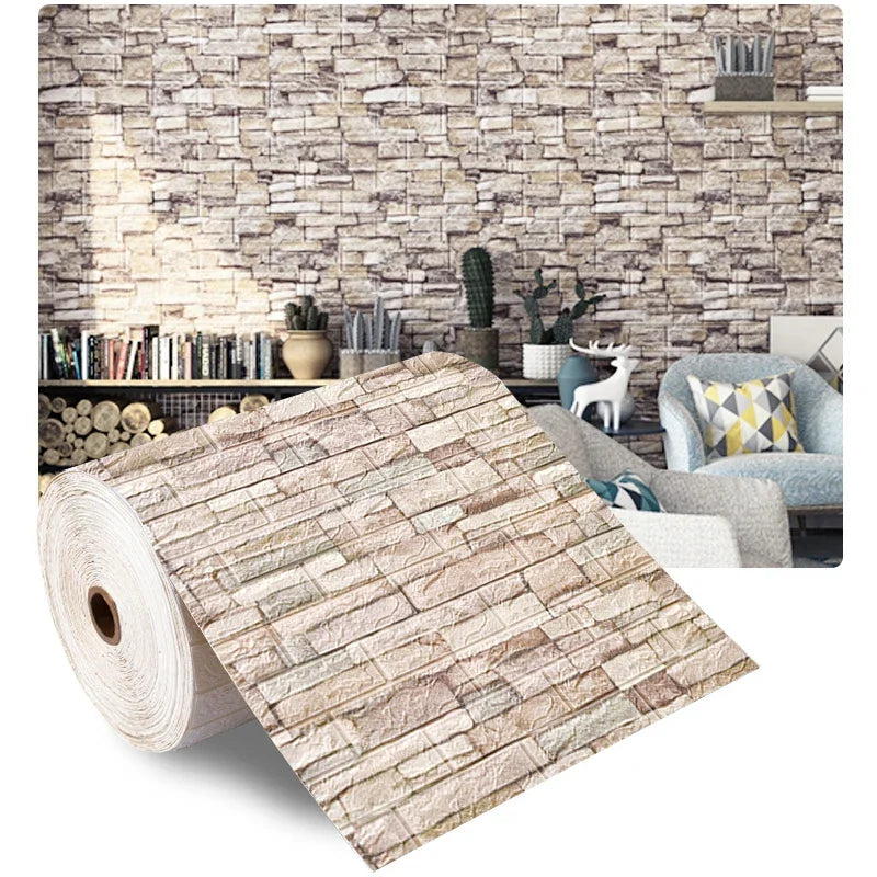 BrickWall 3D: Self-Adhesive Foam Wallpaper